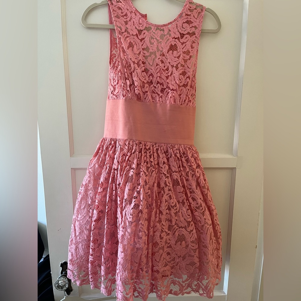Pink party dress from ASOS.